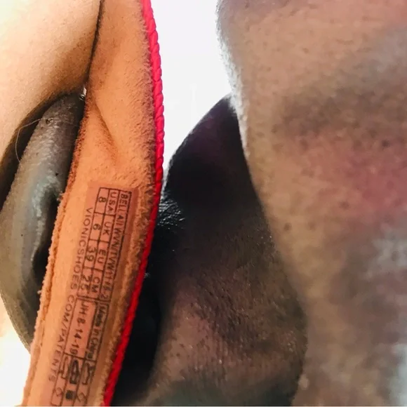 Vionic Red and Tan Sandals - Picture 6 of 7